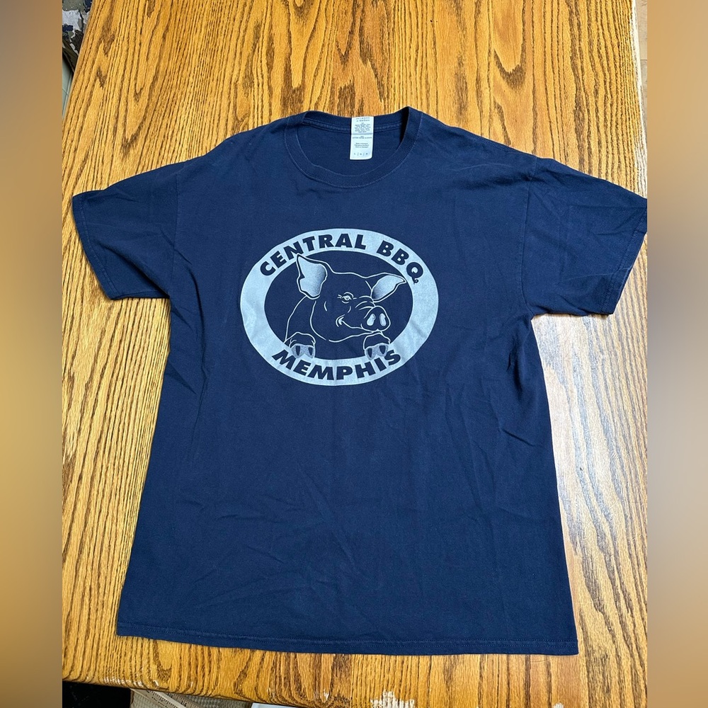 Central BBQ Memphis Navy T-Shirt